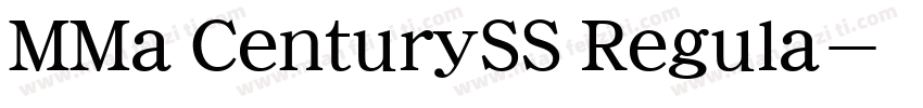 MMa CenturySS Regula字体转换